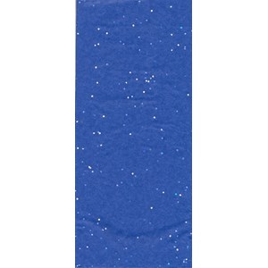 Silkepapir, "Dark Blue Glitter", 3 ark 50 x 66 cm