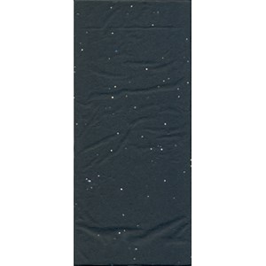 Silkepapir, "Black Glitter", 3 ark 50 x 66 cm