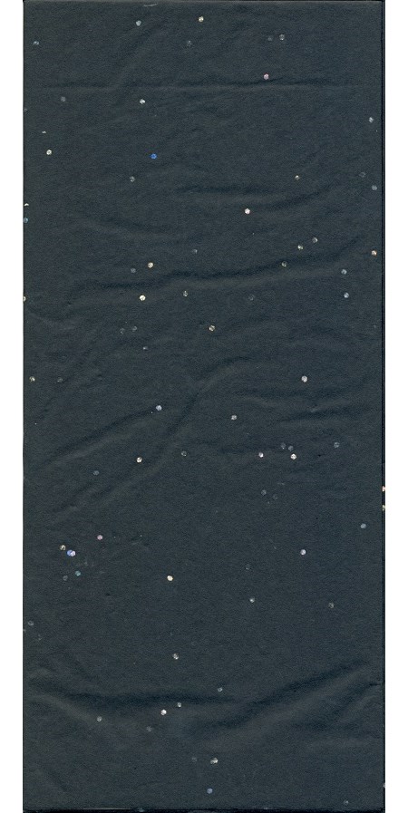 Silkepapir, "Black Glitter", 3 ark 50 x 66 cm