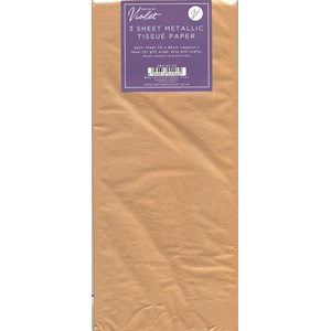 Silkepapir "Copper", 3 ark 50 x 66 cm