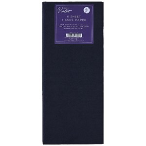 Silkepapir "Black", 6 ark 50 x 66 cm