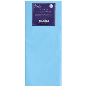 Silkepapir "Light Blue", 6 ark 50 x 66 cm