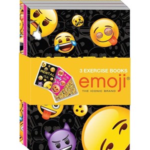 "Emoji" 3 x Exercise Books