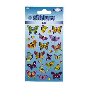 Stickers "Foil Butterflies", 2 ark