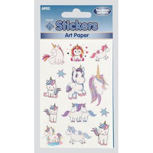 Stickers "Glitter Unicorn" 2 ark