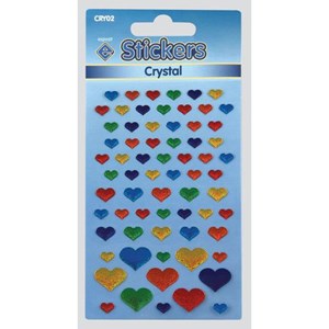 Stickers "Crystal Hearts" 1 ark