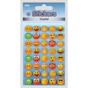 Stickers "Crystal Emotions Smileys" 1 ark