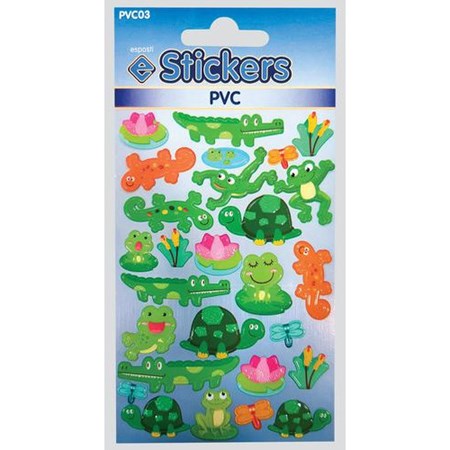 Stickers "Pvc Frogs & Reptiles" 1 ark