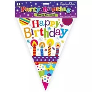 Bunting "Birthday Candles", 3,6 meter