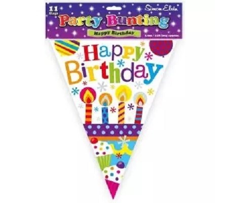 Bunting "Birthday Candles", 3,6 meter