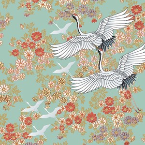 "Kimono Mint" Serviett 3-lags, 33 x 33 cm, 20 stk.