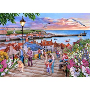 "199 Steps Whitby" Puslespill 1000 biter.