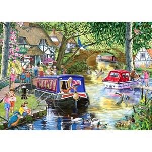 "Summer on the River" Puslespill 1000 biter.