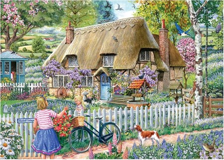 "Bluebell Cottage" Puslespill 1000 biter.
