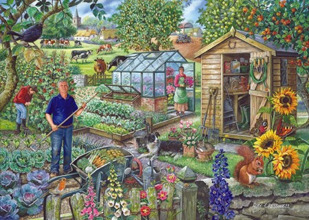 "At the Allotment" Puslespill 1000 biter