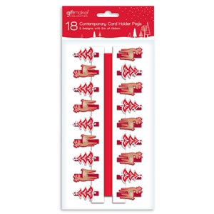 "18 Contemporary Card Holder Pegs"