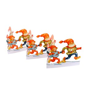 Papirrad "Nostalgiske danse-nisser"