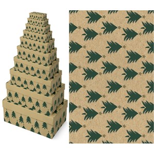 "Kraft - Green Tree" Rektangulært eskesett (10)