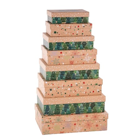 "Christmas Family" Rektangulært esksett (8)