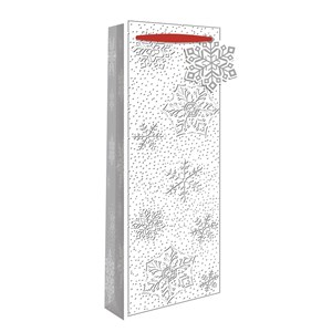 "Snowflake" Flaskepose (Champagne), Embossed