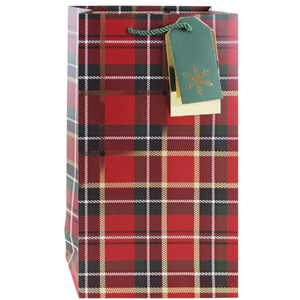 "Tartan" Dobbel flaskepose