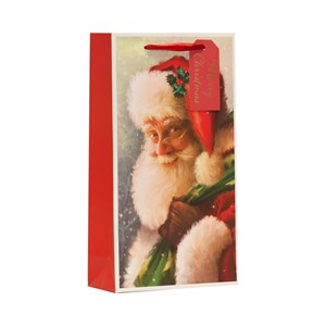 "Traditional Santa" Dobbel flaskepose