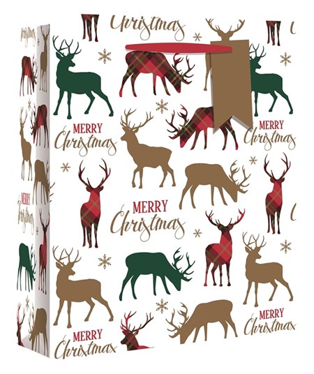 "Tartan Stags" Gavepose large