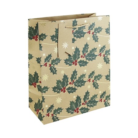 Gavepose "Kraft Holly" large