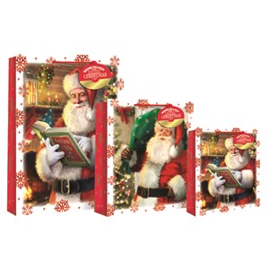 "Traditional Santa" gavepose medium