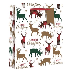 "Tartan Stags" Gavepose medium