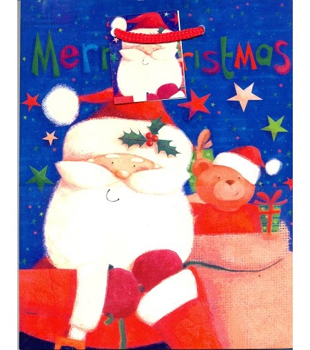 "Merry Christmas", Gavepose medium, 2 ass