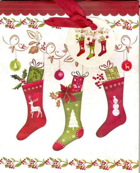 "Christmas Stockings", Gavepose medium