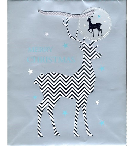 "Contemporary Stags - Silver Foil" Gavepose