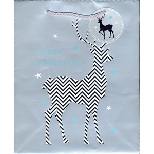 "Contemporary Stags - Silver Foil" Gavepose