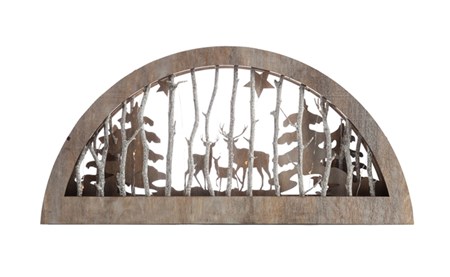 "Wooden Deer Arch Light Box" 56 cm