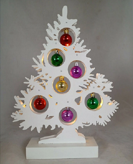 "Christmas Bauble Tree" 34 cm, med LED