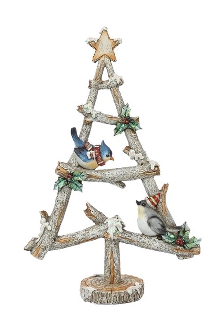 "Christmas Tree with Birds"