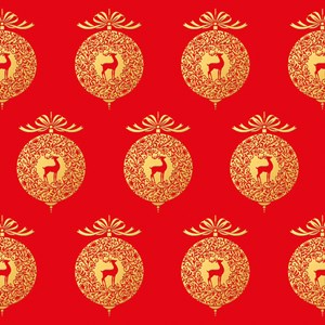 "Gold Baubles" Gavepapir i ark (foil) 69,6 x 50,0 cm (25)