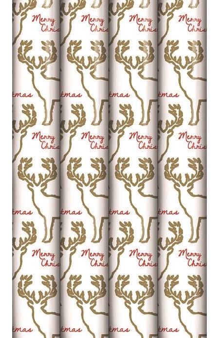 Julepapir " Gold Stag" 2 meter x 70 cm (48)