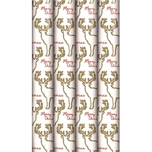 Julepapir " Gold Stag" 2 meter x 70 cm (48)