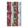 Julepapir "Woodland", 4 assortert, 4 meter x 0,70 meter (42)