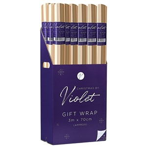 Julepapir "Gold Gift" 3 meter x 0,7 meter (18)
