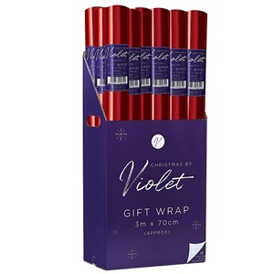 Julepapir "Red Gift" 3 meter x 0,7 meter (18)