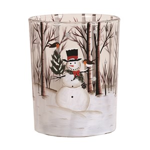 "Snowman" Te-lys holder, 12,5 cm