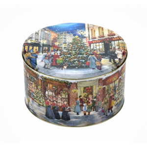 "Christmas Shopping" Rund kake metalleske