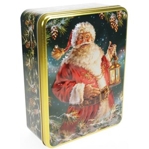 "Santa" Rektangulær metall-eske