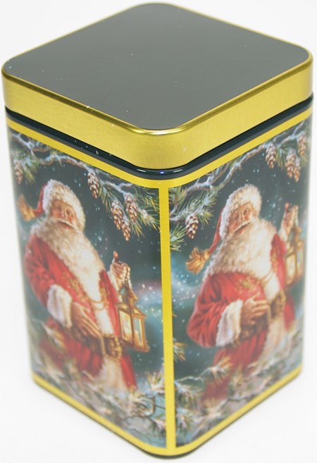 "Santa" Kvadratisk metall-boks