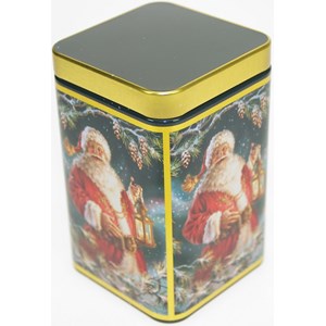 "Santa" Kvadratisk metall-boks