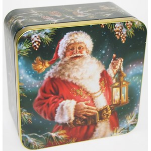 "Santa" Kvadratisk metall-boks