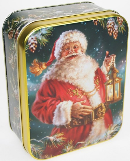 "Santa" Rektangulær metall-eske